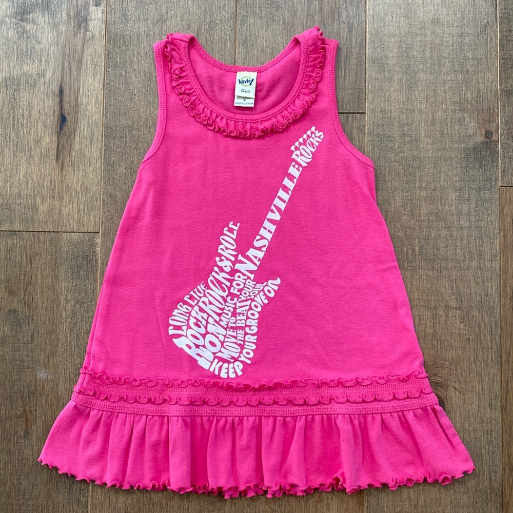 Nashville Rocks guitar tank top dress